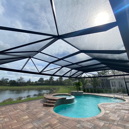 A screen enclosure in Southwest Florida.